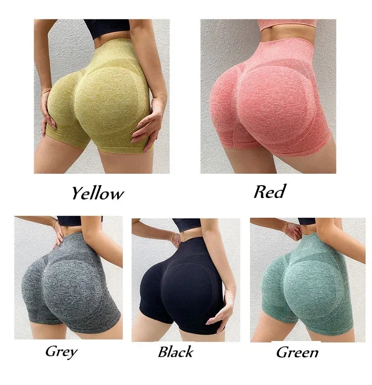 Shorts para academia e ioga com elevação de bunda