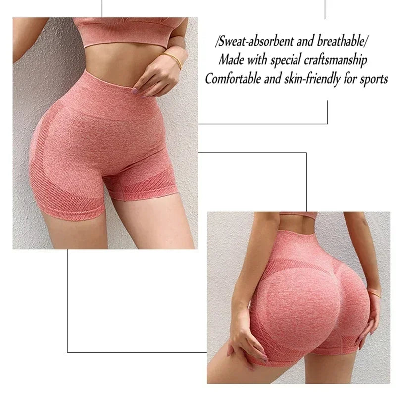 Shorts para academia e ioga com elevação de bunda