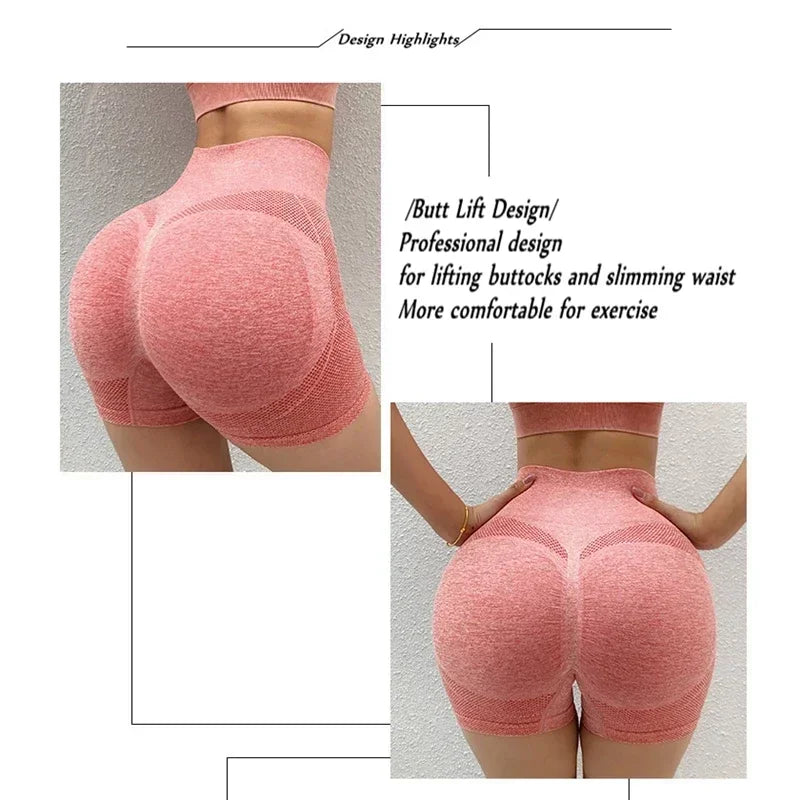 Shorts para academia e ioga com elevação de bunda